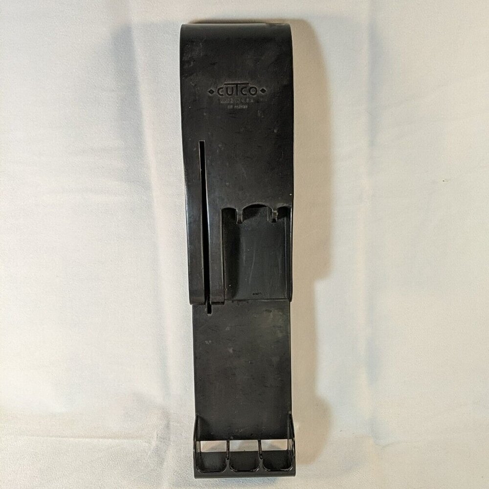 Vintage Cutco Knife Holder Wall Mount Tray Drawer 4 Slot Brown USA Made
